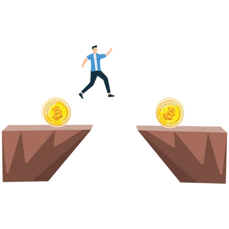 Businessman getting business reward  Illustration
