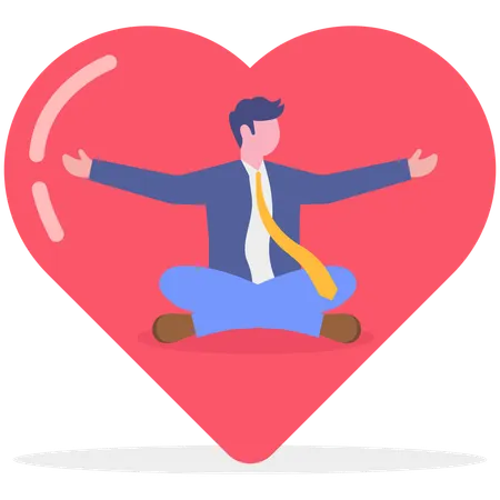 Businessman getting business support  Illustration