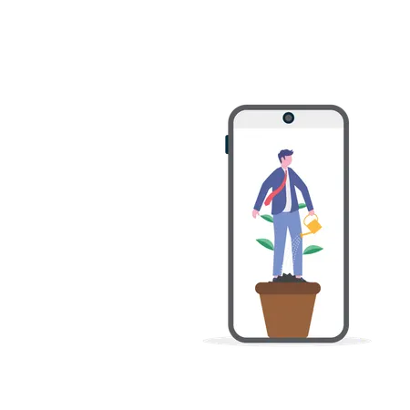 Businessman getting customer complaint  Illustration