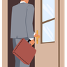 illustration for going into door