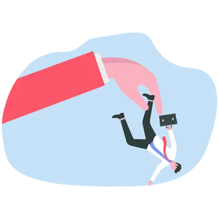 Businessman getting layoff  Illustration