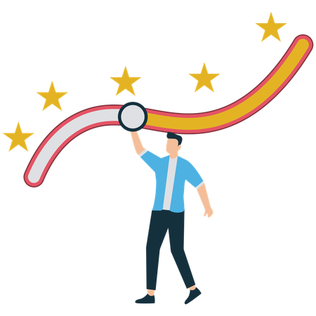 Businessman getting negative feedback  Illustration