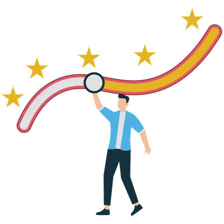 Businessman getting negative feedback  Illustration