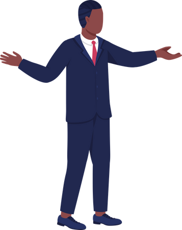 Businessman getting success  Illustration