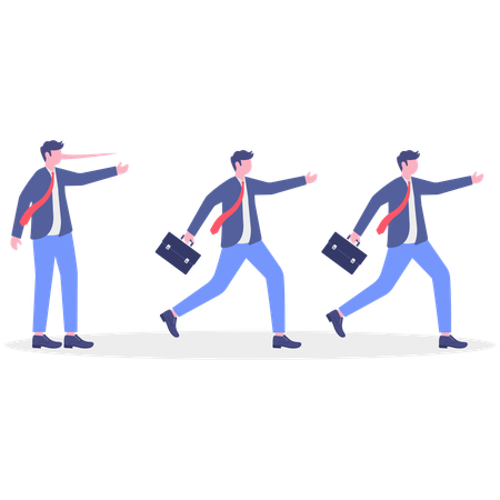 Businessman getting Suspicion  Illustration