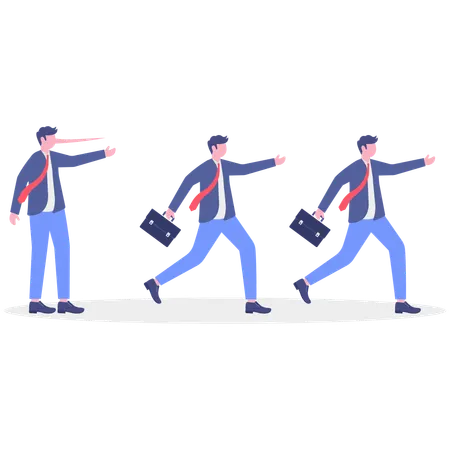 Businessman getting Suspicion  Illustration