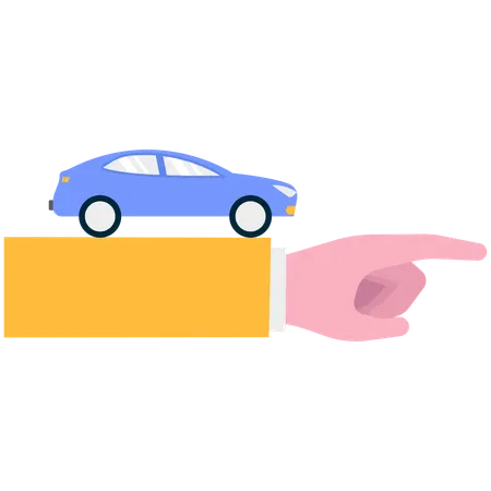 Businessman giving business guidance  Illustration