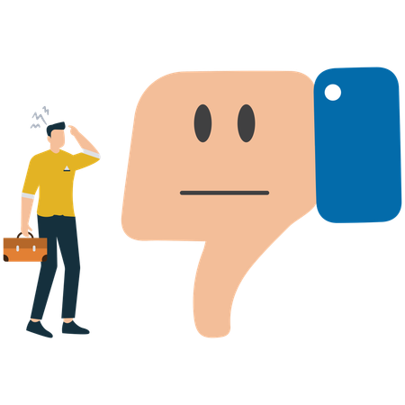 Businessman handling Constructive Criticism Effectively  Illustration