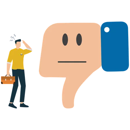 Businessman handling Constructive Criticism Effectively  Illustration