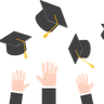 throwing graduation hat illustrations free