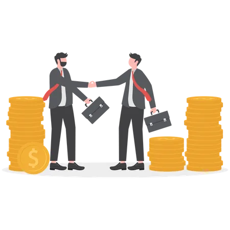 Businessman Handshake  Illustration