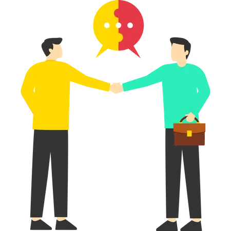 Businessman Handshake  Illustration