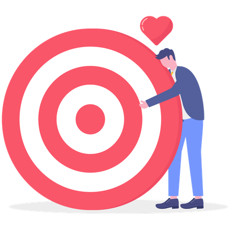 Businessman hugging dashboard  Illustration
