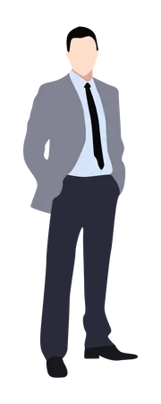 Businessman in suit Illustration