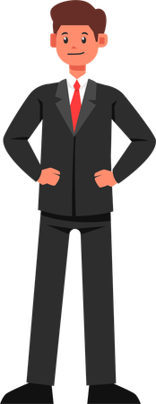 Businessman in Suit  Illustration