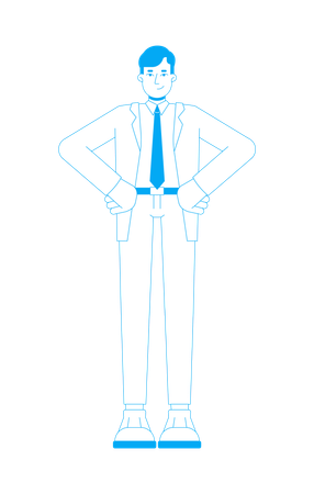 Businessman in suit  Illustration