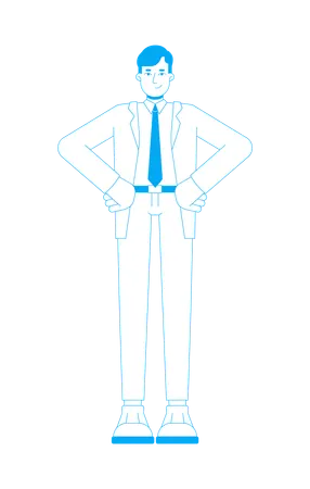 Businessman in suit  Illustration