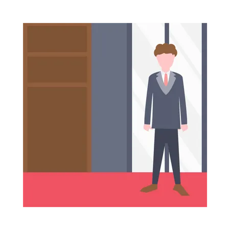 Businessman in suit  Illustration