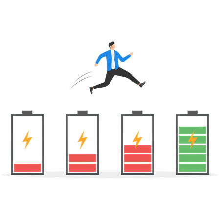 Businessman increasing employee freshness  Illustration