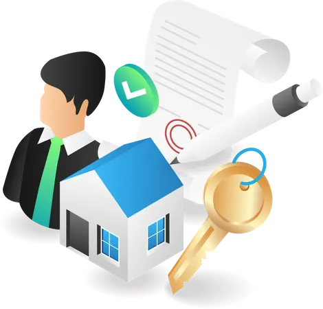 Residential Business Transaction Agreement Letter Illustration