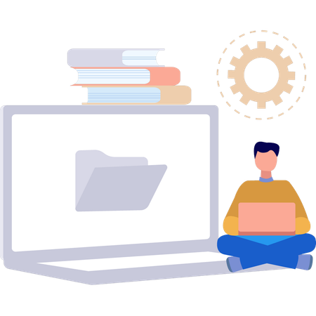 Businessman is doing website optimization  Illustration
