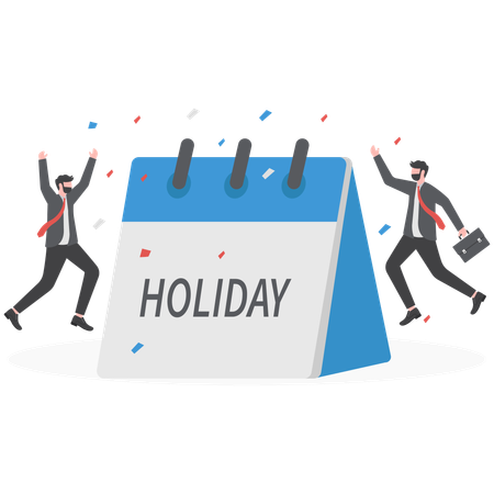 Businessman is enjoying holiday  Illustration