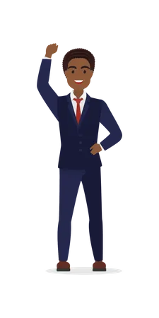 Businessman Jumping  Illustration