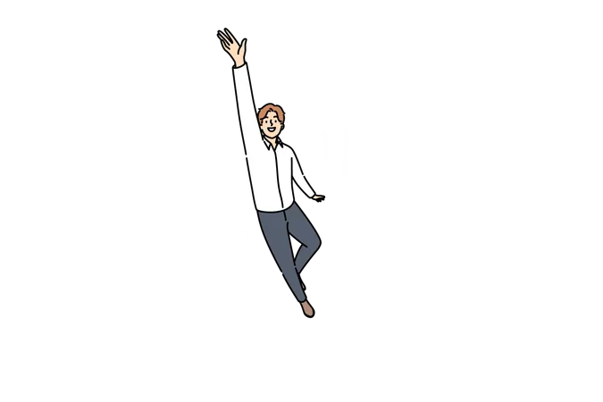 Businessman jumping out of trap  Illustration