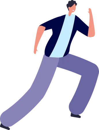 Businessman Late For Work  Illustration