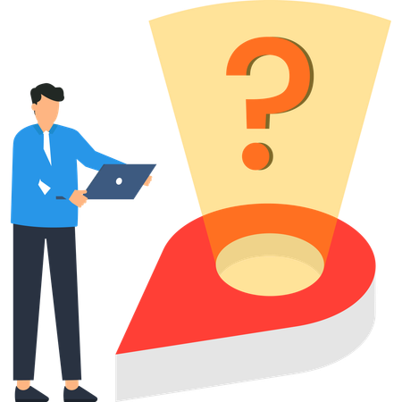 Businessman making business Strategy  Illustration