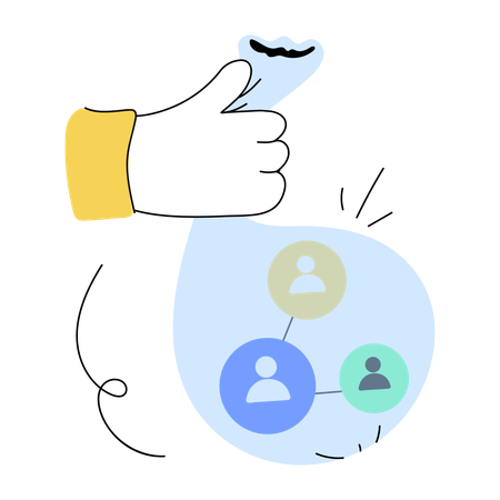 Businessman making connection  Illustration