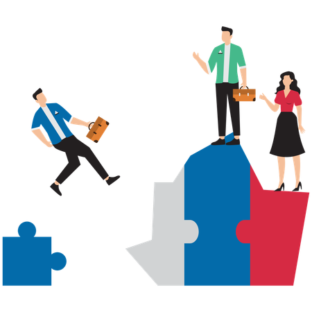 Businessman onboarding new team  Illustration