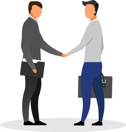 Businessman Partnership Illustration