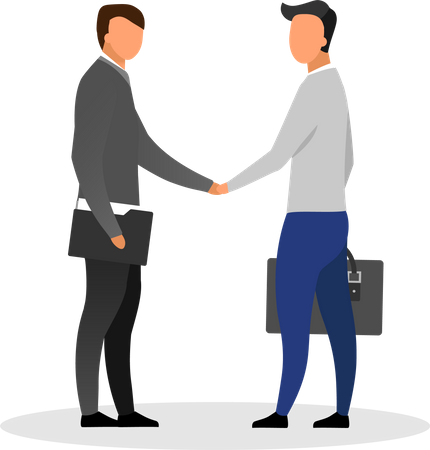 Businessman Partnership  Illustration