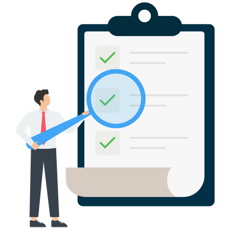 Businessman Planning Schedule  Illustration