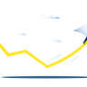 illustration for businessman pushing growth arrow