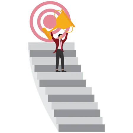 Businessman Recognition for Excellence  Illustration