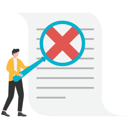 Businessman rejects business deal  Illustration