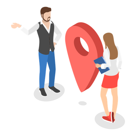 Businessman relocating company office  Illustration