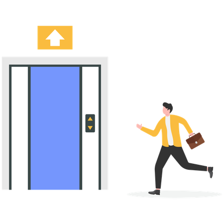Businessman run their business at risk and have to decide whether to continue  Illustration