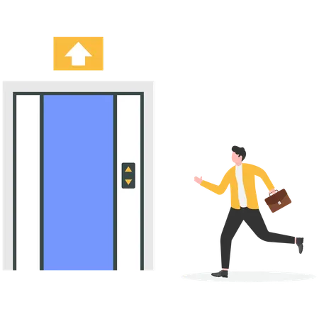 Businessman run their business at risk and have to decide whether to continue  Illustration