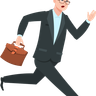 businessman running illustration