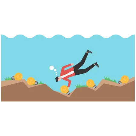 Businessman seek investors to bring money to expand their business to grow and succeed  Illustration