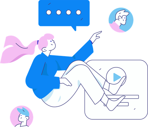 Businessman sending marketing mails  Illustration