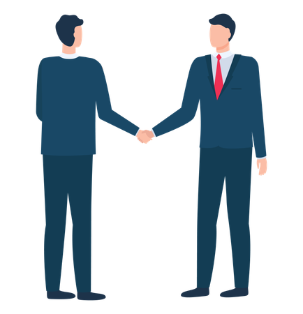 Businessman shaking hands  Illustration
