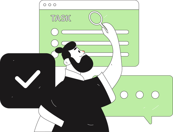 Businessman shares his reviews on deadlines  Illustration