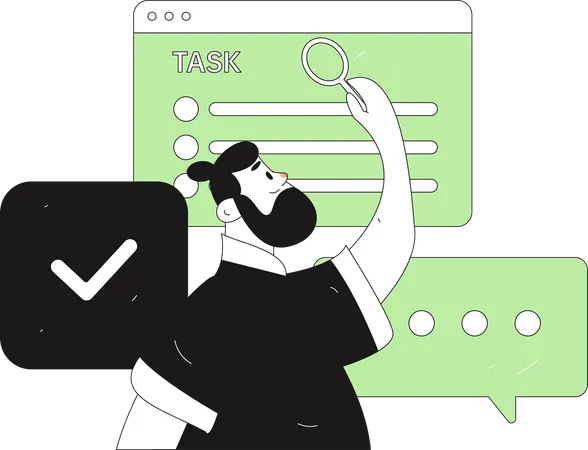 Businessman shares his reviews on deadlines  Illustration