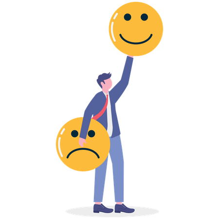 Businessman showing approving gesture  Illustration