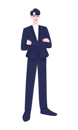 Businessman standing Illustration