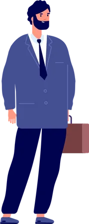 Businessman standing  Illustration